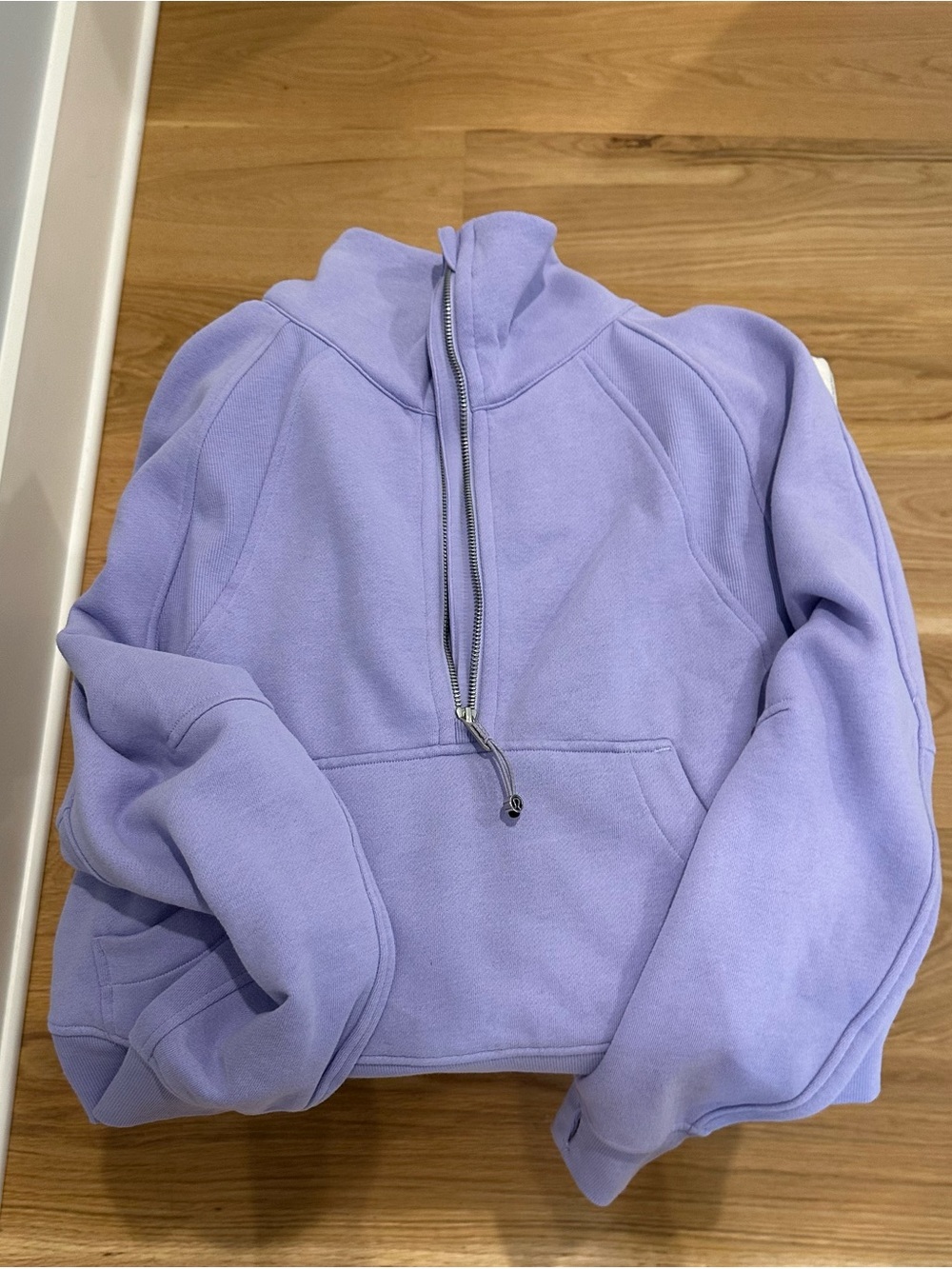 Lavender Half-Zip Pullover Sweatshirt